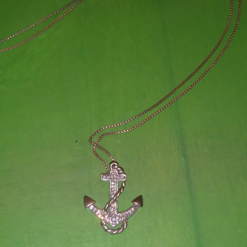 Anchor necklace earings ring